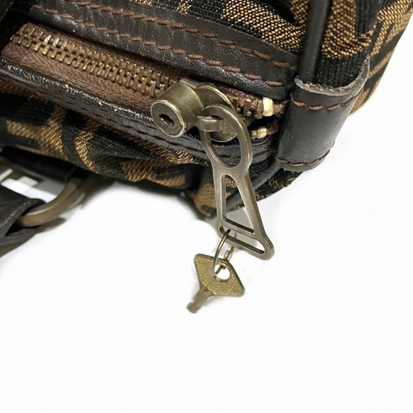 FENDI Zucca pattern Boston bag handbag for women - Picture 7 of 9